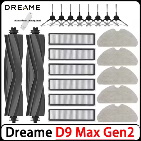 Dreame D9 Max Gen 2, Dreame D10s Pro, D10s, Dreame F10 Accessories Main Brush Filter Mop Rag Replace
