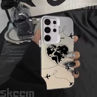 Aircraft Flight Trajectory Phone Case For Samsung Galaxy A73 A72 A71 A56 A55 A54 A53 A51 A36 A35 A34