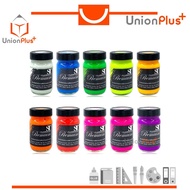 สีอะคริลิค สีสะท้อนแสง เอสที ST 240  ml. FLUORESCENT ACRYLIC COLOUR (10 สี) สีอะคริลิคกันน้ำ สีอะคลิ