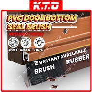 Door Bottom Seal PVC / Brush Door Gap Dust Soundproof Door Block Sealing Strip / Penutup Lubang Bawah Pintu / 门底密封条