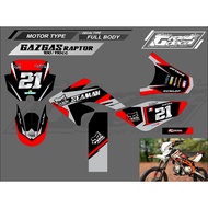 Mini Trail Gazgas Raptor 100cc 110cc Mini Trail CRF 50cc Mini Trail RFZ 70cc Full Body Sticker Reque