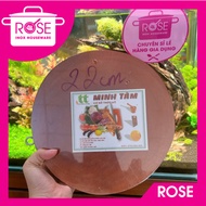 MINH TAM round wooden cutting board is convenient in all sizes from 20cm to 30cm