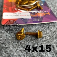 Probolt bolt 2 keys 2 keys stainless 4x15 thread 6 length 1.5 cm heng thailand goldOriginal
