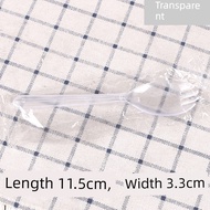 buffet tray set bekas plastik transparent Kek hari jadi, garpu tiga gigi, pencuci mulut plastik seka
