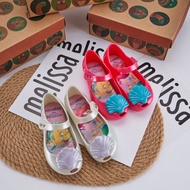 melissaˉHigh Quality Original Mini New Children's Shoes Mermaid Shell Children's Soft Bottom Waterproof Princess Jelly Sandals
