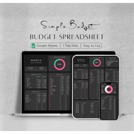 Budget Planner Spreadsheet, 2026 Digital Planner | Monthly Budget Template | Monthly Budget Spreadsh