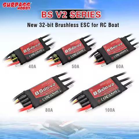 Surpass Hobby BS V2 40A 60A 80A 100A brushless ESC for 3660 3670 boat motor waterproof brushless ESC