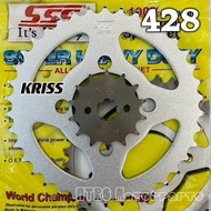 MODENAS KRISS 428 SSS Silver Sprocket