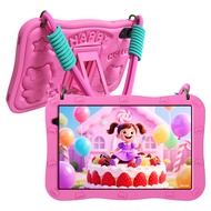 VASOUN 10 Inch Kids Tablet with Lanyard Case, Android 15 Tablets for Ages 3-12, 32GB Educational Pad