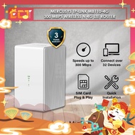 Mercusys TP-Link MB110-4G 300 Mbps Wireless N 4G LTE Router with Build In Sim Card Router