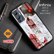 GRAND88 - HARDCASE 2D GLOSSY CROSS CASING hp infinix hot 12 HOT 12i HOT 12 PLAY SMART 6 SMART 5 HOT 