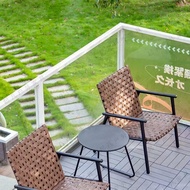 Leisure Courtyard Leisure Backrest Rattan Chair Outdoor Outdoor Balcony Rattan Chair Single Armrest 