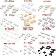 50Pcs Plastic Plugs XH2.54 PH2.0 JST1.25 SH1.0 PHD2.0 GH1.25 HY2.0 Terminals Plastic Shell Socket Wi
