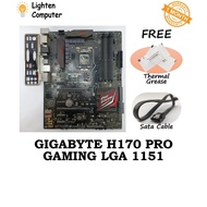 【USED】 GIGABYTE H170 PRO GAMING Motherboard | H170 | LGA 1151 | INTEL 6th & 7th Gen | ATX