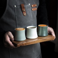 Small Antique Handmade Ceramic Mug Enamel Mug Tea Mug Coffee Mug Matcha Taster Cup Tasting Cup