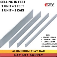 (1 FEET) Aluminium Flat Bar Aluminium Flat Bar DIY