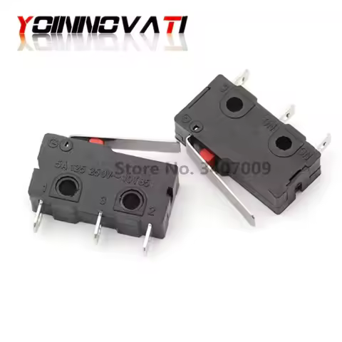 100 pcs/lot KW11 Limit Switch, 3 Pin N/O N/C High quality All New 5A 250VAC KW11-3Z Micro Switch Fac
