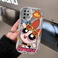 Casing Hp OPPO A94 F19 Pro Reno 5F Reno 5 Lite Reno5 F Reno5 Lite Case Casing Cute Girl Powerpuff Flower Pattern Softcase Side Wave Border Phone Protection Case