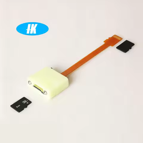 Embedded Micro SD Expansion Adapter, 3.9in/10cm Micro SD Male-to-Female Flexible Extension Cable (wi