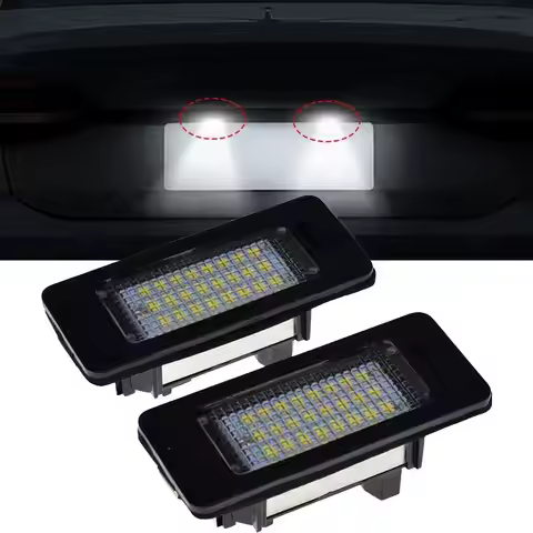 2PCS License Plate Lamp For BMW E39 E60 E91 E61 E70 E71 E90 E92 E93 M3 LED Car Rear License Number P