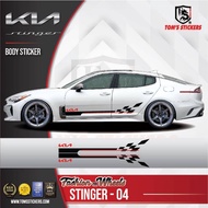 👍👍 KIA STINGER CAR BODY STICKER SET STINGER - 04
