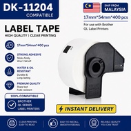 [ READY STOCK ] DK-11204 DK11204 Brother Compatible Label Tape Thermal Sticker Paper