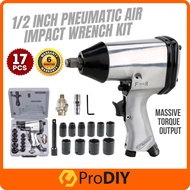 17pcs 1/2 Inch Air Impact Wrench Spanar Kit Pneumatic ( 17PCS Kit ) PD