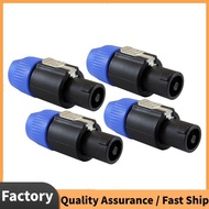 Speaker Plug Twist Lock 4 Pole Speaker Plug compatible with  Speakon NL4FC, NL4FX, NLT4X, NL2FC - 4 