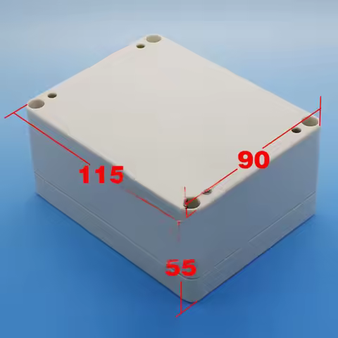 Waterproof Plastic Project Box, Instrument Enclosure, DIY, 115x90x55mm, L * W * H, New