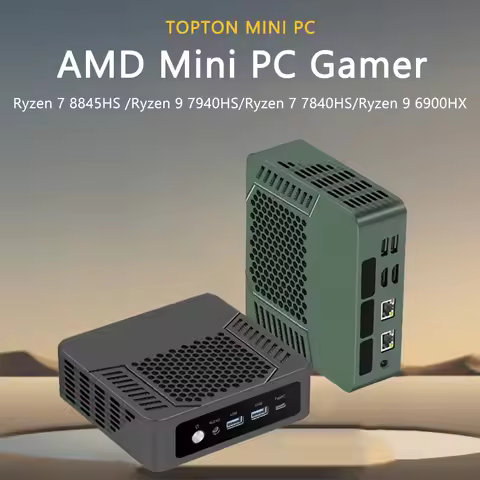 Dual LAN Mini Gaming PC AMD Ryzen 9 7940HS R9 8945HS Mini PC 16GB DDR4 512GB SSD Mini Computer 4K HD