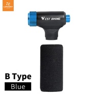 LORDWEY & WEST ถีบจักรยานที่สูบลมขนาดเล็ก CO2จักรยานเครื่องสูบลมเร็วแบบพกพาปั๊มมือ Schrader & Presta