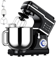qaafeyfkwmndp0 7.5QT Kitchen Electric Food Mixer 10-Speed Tilt-Head Dough Mixer for Baking&amp;Cake, with Stainless Steel Bowl