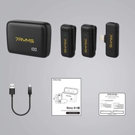 Microphone Wireless Lavalier 7RYMS Rimo S1 Clip On Dual Channel 2.4G Type C Lightning for iPhone iPa