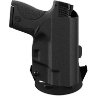 We The People Holsters - Black - Outside Waistband Open Carry - OWB Kydex Holster - Adjustable Ride/