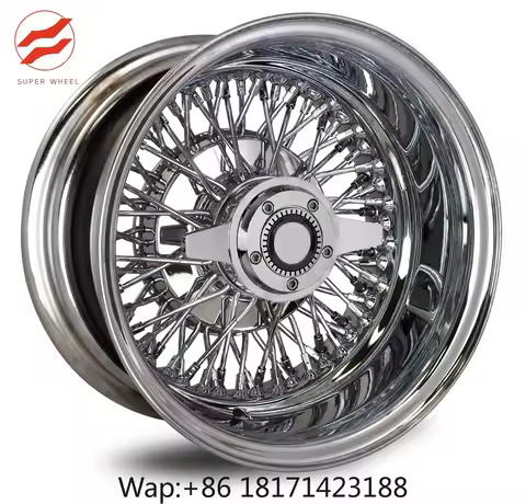【Hot】13x5.5 13x7 17x9 24x10 22x8 15 16 17 18 20 22 24 Inch 4x100 Car Rims 72 100 Spoke Lowrider Wire