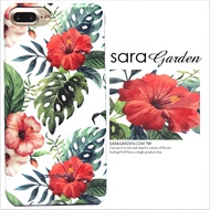 【Sara Garden】客製化 手機殼 Samsung 三星 Galaxy A50 南洋 扶桑花 碎花 保護殼 硬殼