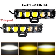 2PCS Lampu Tembak Sorot LED Laser 2 Mata 3 Mata 4 Mata 5 Mata 2 Warna CR7 Foglamp Lampu Tembak SQL S