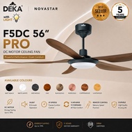 DEKA F5DC 56 Pro 46”/ 56" inches / K6 / X-One / K5 56" DC motor Remote control 5 Blades  Ceiling fan
