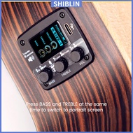 SHIN   Guitar Pickup Acoustic Folk Guitar Sound Pickup With Reverberation Delay Effects Guitar Transducer Amplifier Easy