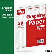 GRAPHING PAPER 20 SHEETS PER PACK GRID PAPER FOR MATH CHART & DRAWING RAINBOWSHOP GRAPH PAPER