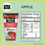 ♟ ☀️ ➜ ☆ Minute Maid Fresh Apple Tetra Juice 180mL - Pack of 40