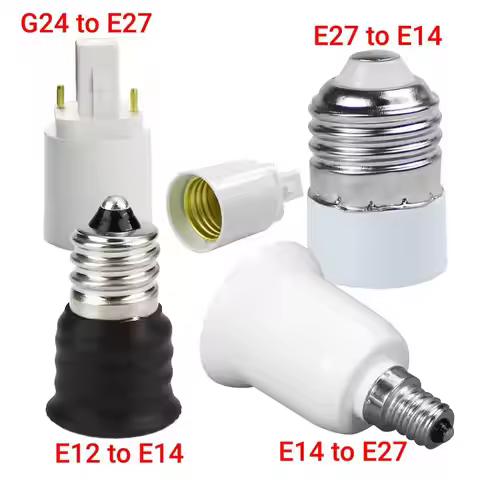 1/2/3pcs E12 To E14 E27 To E14 E14 To E27 G24 To E27 Conversion Lamp Holder Adapter Socket Adapter L