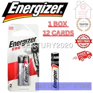 ENERGIZER AAAA Battery Max Powerseal AAAA E96 Alkaline Batteries 12cards per box