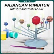 DIY Miniature Display Solar System 9 Planets Solar System Planetary - 2135