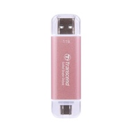 Transcend ESD310P 1TB (TS1TESD310P) Type C/A External SSD Solid State Drive-Pink-
