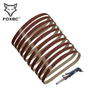 13X457mm FOXBC 10Pcs Sanding Belts Abrasive 1/2"X18" Sandpaper 40 60 80 120 180 240 Grit Aluminium