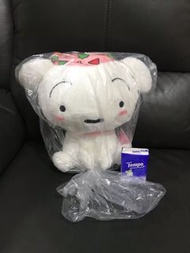 日本正版 全新未拆袋 蠟筆小新 小白 睡衣 公仔