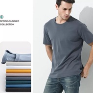 8Pcs Pack Size Xl Men's Plain T-Shirts