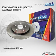 Brake Disc Rotor For TOYOTA COROLLA ALTIS (DB-1786)(GENUINE TYPE) 2008-2018