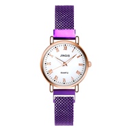 Tik Tok New Affordable Luxury Fashion Women's Mesh Strap Watch Roman Digital Scale Female Student Magnet Watch Manufacturer